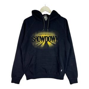 New FiftyFiveDSL by Diesel Men US L Black Hoodie Sweatshirt Showdown